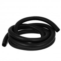 3 Meter Length 23mm Inner Dia Black Flexible Corrugated Tube Bellows Hose