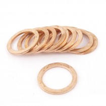 10Pcs 18 x 24 x 1.5mm Fasten Copper Flat Washer Ring Seal Fitting