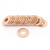 20PCS 14mm OD 6mm ID 1.5mm Thick Copper Washer Flat Ring Oil Brake Line Seal
