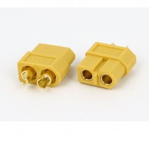 2 Pcs Spare Part Female XT60 Plug Connector Yellow for RC Battery