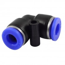 5 Pieces Pneumatic 6mm to 6mm Right Angle Quick Fittings Connector Adapters