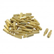 50 Pcs Male to Female Threaded Hexagonal Standoff Spacer M4x15mmx21mm