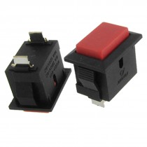 10x 2 Pin Red Momentary NO SPST Push Button Switch 6A 250V AC / 10A 125V AC