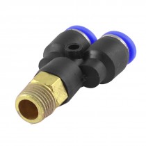 4mm to 9mm Male Thread Push in One Touch Y Shaped Quick Couplers