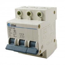 3 Pole AC 400V 32A DZ47-63 C Design MCB Mini Circuit Breaker