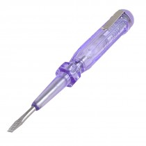 Clear Purple Slotted Bit AC 100-500V Voltage Tester Electroprobe