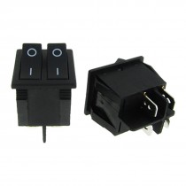 10 x AC 15A/250V 20A/125V 4 Pin SPST ON-OFF I/O 2 Way Snap In Boat Rocker Switch