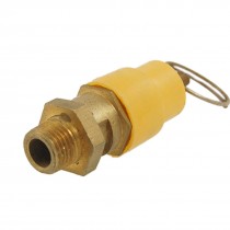 9/25" Dia Thread Yelow Rubber Head Safety Pressure Relief Valve