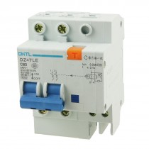 DZ47LE C63 63A 240A Rated Current 2 Pole ELCB Earth Leakage Circuit Breaker