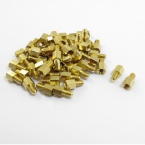 50 Pcs Male to Female Threaded Hexagonal Standoff Spacer M4x6mmx12mm