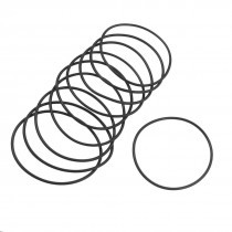 10 Pcs 55mm x 2mm Flexible Rubber O Ring Seal Washer Black