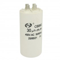 Washing Machine CBB60 30uF AC 450V Non Polar Motor Capacitor White