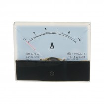 44C2 DC 0-10A Rectangle Analog Panel Ammeter Gauge