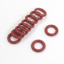 10 Pcs Red Rubber 10mm x 2mm Oil Seal O Rings Gaskets Washers