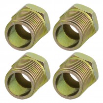 4 Pcs Air Pneumatic 1 2" x 3 8" PT M F Thread Pipe Connectors Couplers