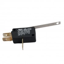 Long Straight Hinge Lever 3 Terminals Micro Switch Blk