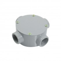 G3 4" Right Angle Four Hole Connecting Metal Round Water Proof Junction Box
