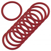 10 Pcs Red Rubber 22mm x 2mm Oil Seal O Rings Gaskets Washers