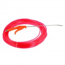4mm x 6mm Clear Red Polyurethane Tube PU Hose 20M w Air Blow Gun Jibnm