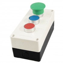 AC 240V 400V 2NO 1NC Green Mushroom Red Blue Switch Push Button Station