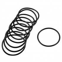 10 Pcs 37mm Outer Dia 2mm Thick Rubber Oil Filter Seal Gasket O Rings