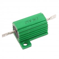 25 Watt 3K Ohm Screw Tap Mounted Aluminum Clad Wirewound Resistor