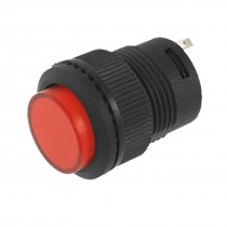 AC 3A/125V 15A/250V SPST OFF-(ON) Self-locking NO Round Push Button Switch RED