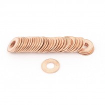 Tattoo Machine Copper Crush Washer Flat Ring 8mmx18mmx1 5mm 50 Pcs