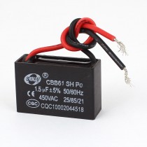 AC 450V 1 5uF 5 2 Wire Air Condition Ceiling Fan Motor Running Capacitor CBB61