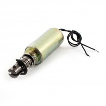 DC 12V 10mm Stroke 150g Force Pull Linear Tubular Solenoid Electromagnet