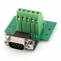 DB9 9pin Male Adapter Plate RS232 Serial to Terminal Connector Signal Module