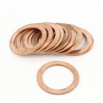 10pcs Flat Ring Copper Washer Gasket 22mmx30mmx1.5mm