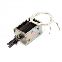 DC 24V 0 48A 5mm 450G Open Coil Form Pull Type Solenoid Electromagnet