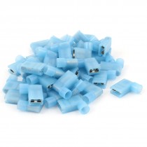 40pcs 90 Degree Nylon Insulated Female Push On Wire Terminal Connector 16-14 AWG