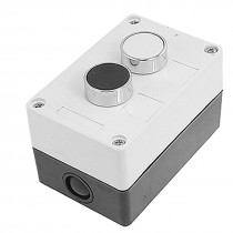 AC 600V 10A Black White Momentary Push Button Switch Station NO Normally Open