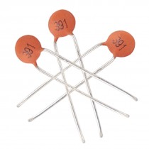 50 x 390pF 50V Low Voltage DIP Ceramic Disc Capacitors