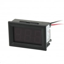 DC 15-80V 2-Wire Mini Red LED 3-Digit Volt Voltage Panel Meter Voltmeter