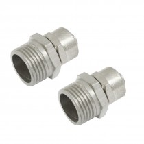 6mm x 8mm Tubing PT 3 8" Thread Pneumatic Air Fittings Quick Coupler 2 Pcs