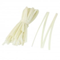 20 Pcs 80cm 6mm Dia. PVC Fiberglass Insulating Sleeving Sleeve