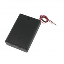 Black Red Cable Plastic 3 x1.5V AA Batteries Cell Box Holder