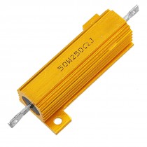 Gold Tone Wirewound Aluminium Housed Power Resistor 5% 50 Watt 250 Ohm