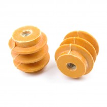 660V 8mm Thread Dia 1.4" Height Busbar Enhanced Insulator Supporter 2 Pcs