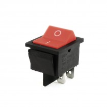 AC 250V/15A 125V/20A 4 Terminals DPDT ON/OFF Reset Rocker Switch