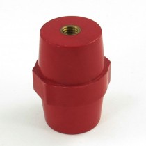 0.27" Brass Thread 2" Height Busbar Enhanced Insulator Supporter Red