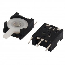 5 Pcs Black White SPDT ON/OFF/ON Detector Reset Switch