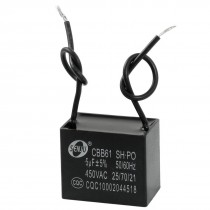 CBB61 Model 5uF AC 450V Polypropylene Film Motor Run Capacitor