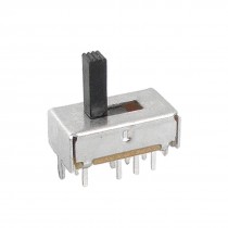 10 x 6mm High Knob 8 Pin 3 Position 2P3T DP3T Vertical Slide Switch 0.5A 50V DC