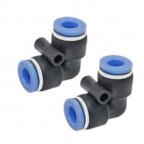 6 to 6mm Push In Right-angled Connector Round Fittings