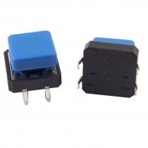 10 Pcs PCB Momentary Tactile Push Button Switch 12 x 12 x 12mm 4 Pin DIP w Cap
