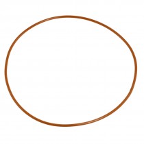 120mm Outside Dia 2.5mm Thick Flexible Silicone O Ring Seal Brick Red